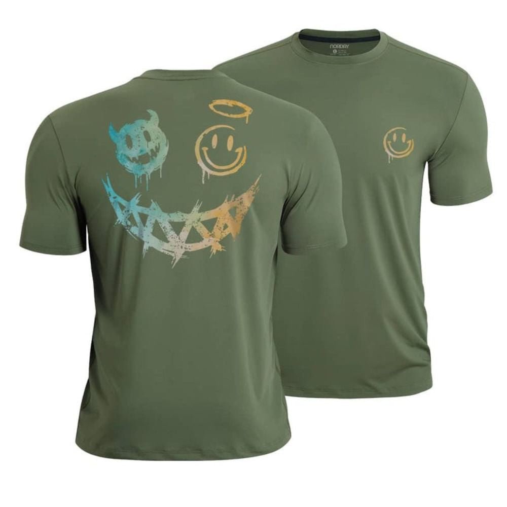 Angel Devil Smiley Athletic Quick - Dry T-Shirt - Norday SE