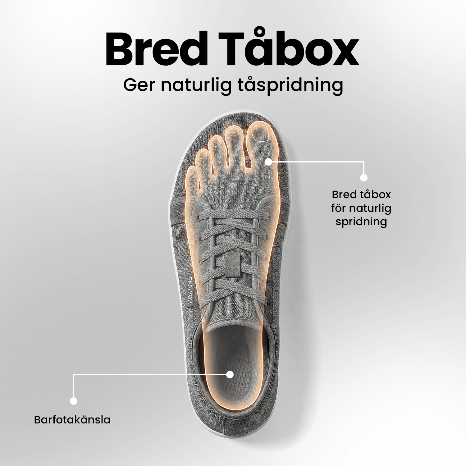 Barfotaskor tyg Unisex - Norday SE