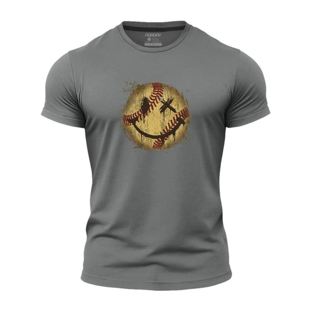 Baseball Smiley Athletic Quick - Dry T-Shirt - Norday SE