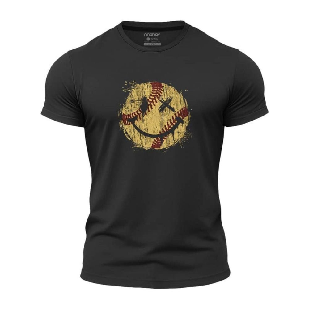 Baseball Smiley Athletic Quick - Dry T-Shirt - Norday SE