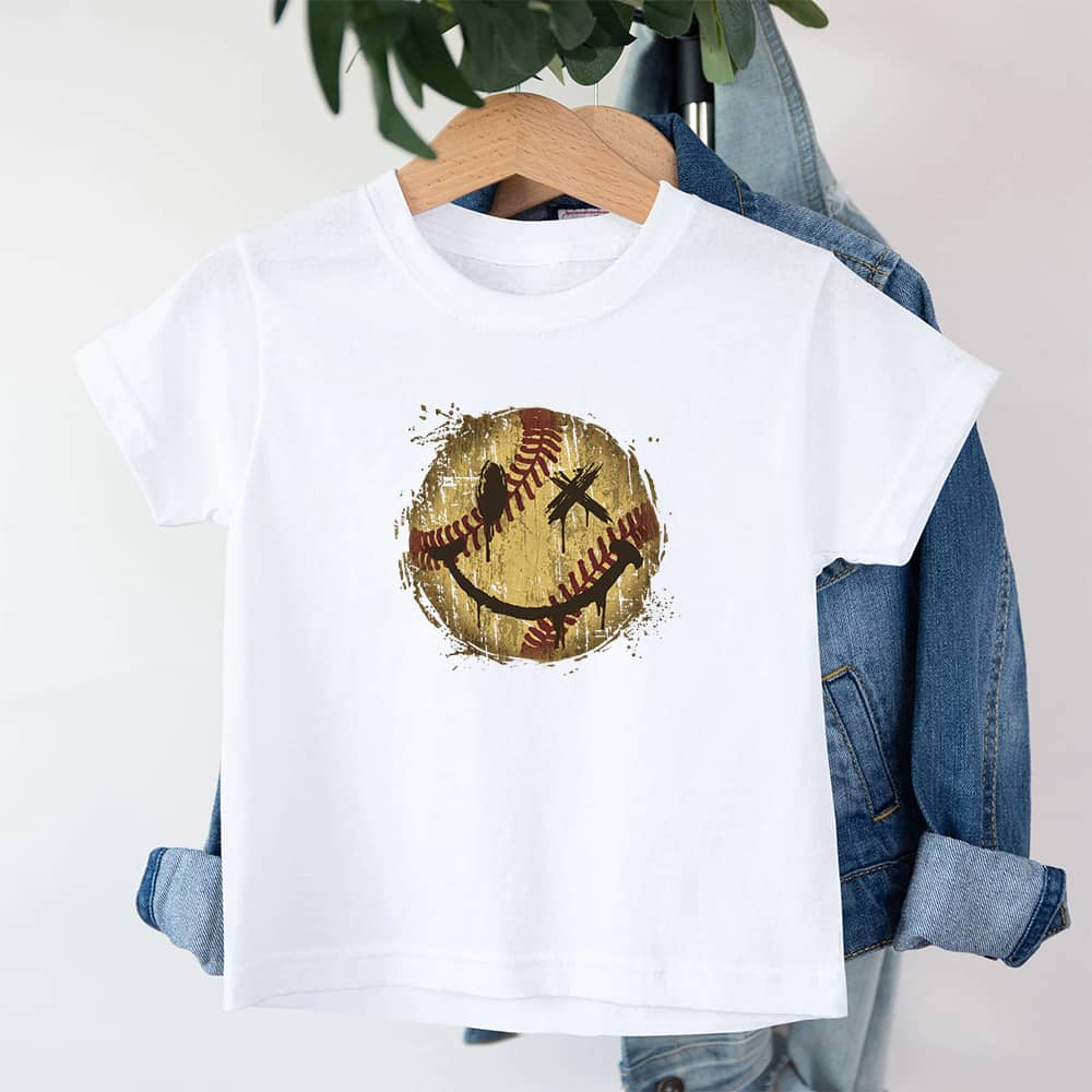 Baseball Smiley Barn T-skjorte - Norday SE