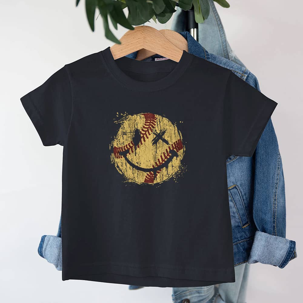 Baseball Smiley Barne-T-skjorte - Norday SE