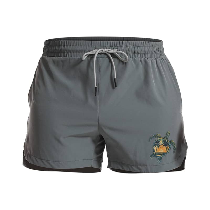 Beach Turtle Atletiske Kvikktørkende Shorts - Norday SE