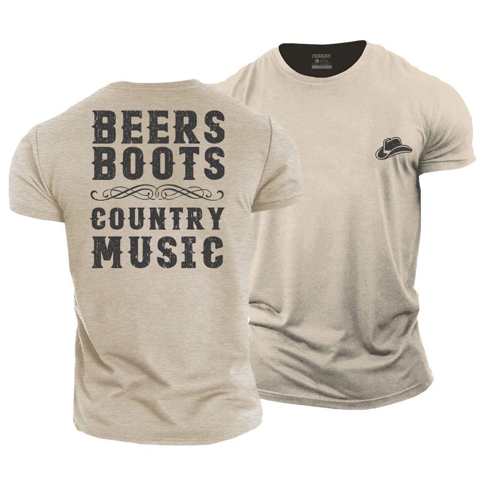 Beers Boots Country Music T-Shirt - Norday SE