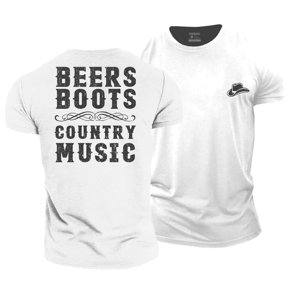 Beers Boots Country Music T-Shirt - Norday SE