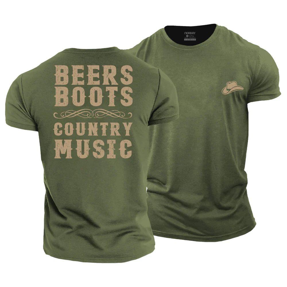 Beers Boots Country Music T-Shirt - Norday SE