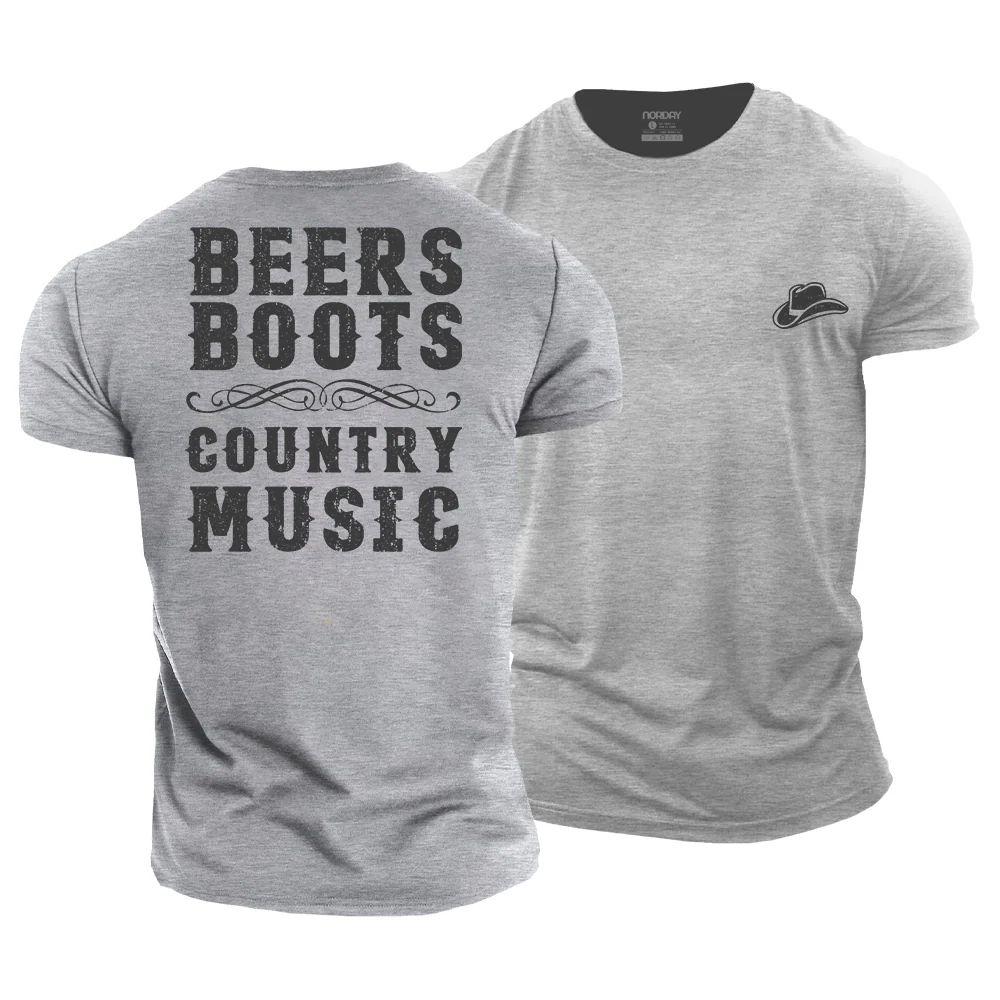 Beers Boots Country Music T-Shirt - Norday SE