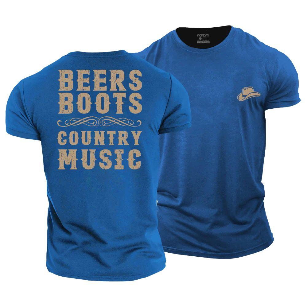 Beers Boots Country Music T-Shirt - Norday SE