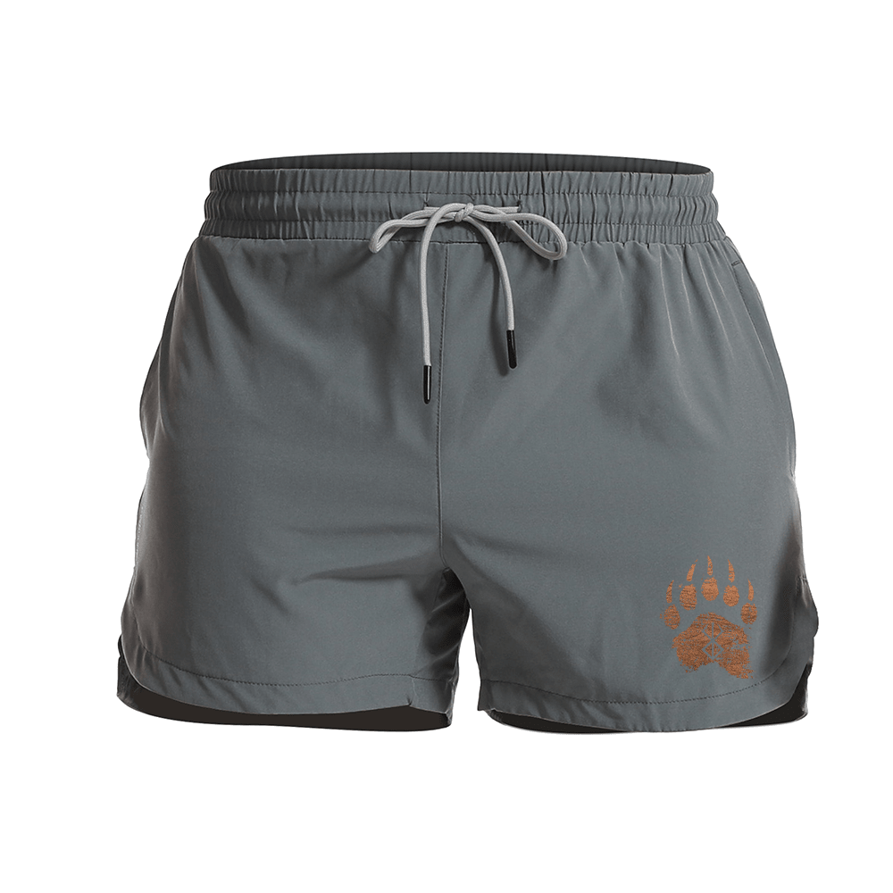 Berserker Rune Bears Paw Hurtig-tørkende idrettsshorts - Norday SE