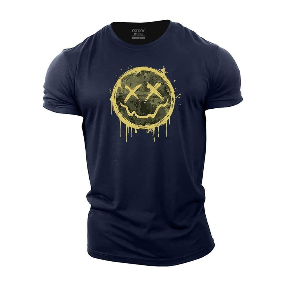 Smiley T-skjorte med tarningsmønster - Norday SE