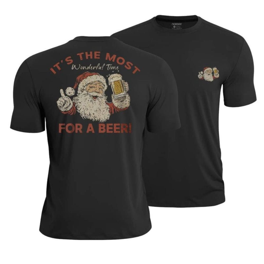 Christmas Beer Time Athletic Quick - Dry T-Shirt - Norday SE