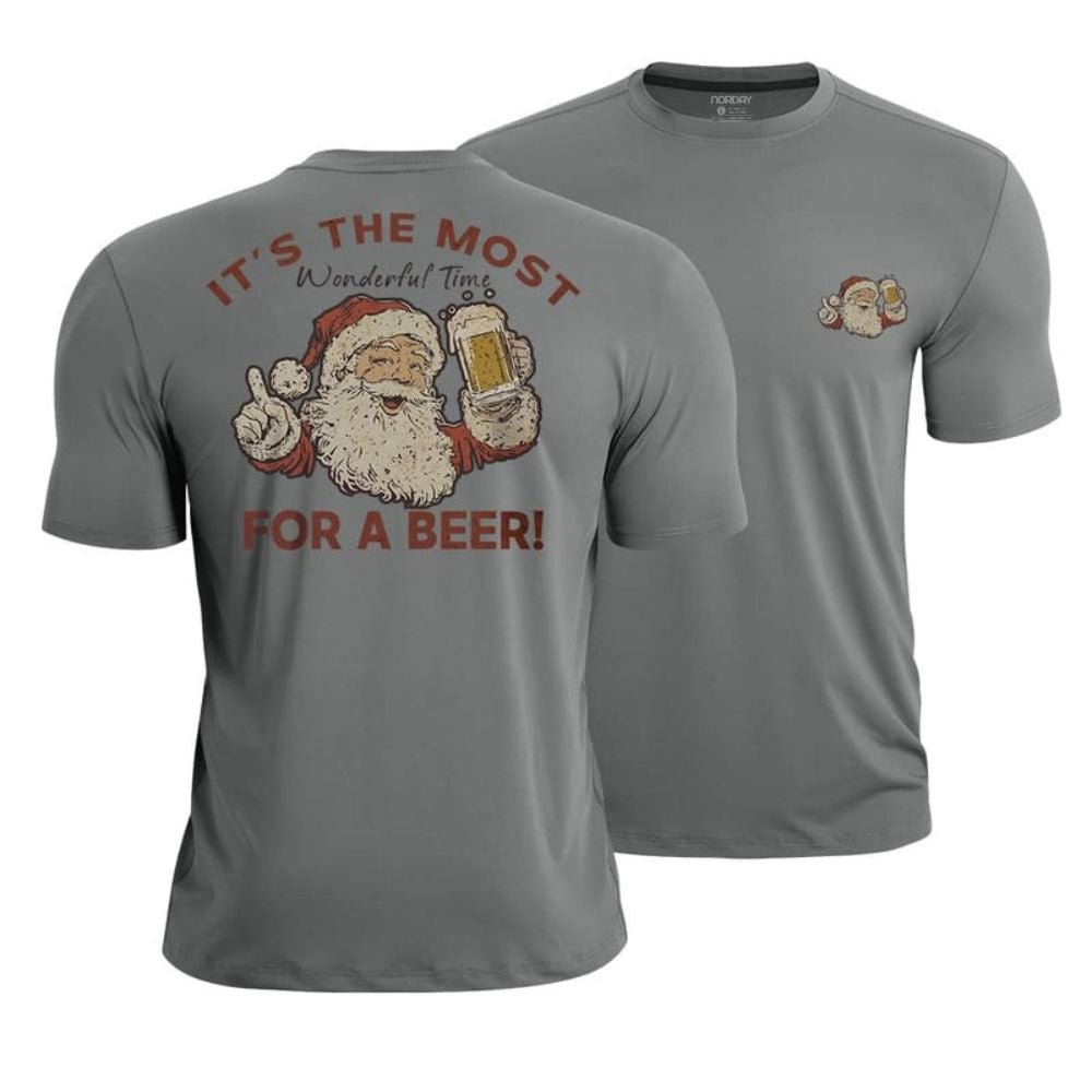 Christmas Beer Time Athletic Quick - Dry T-Shirt - Norday SE