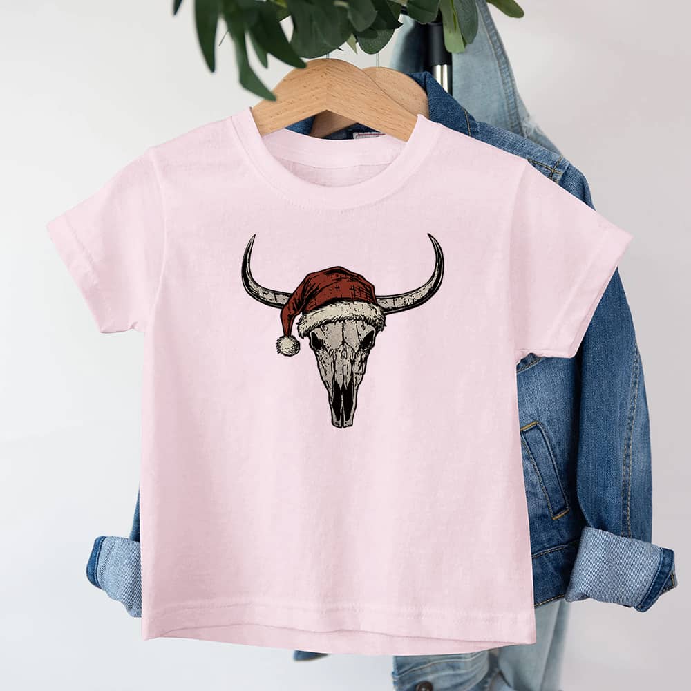 Christmas Bull Skull Barn T-Shirt - Norday SE