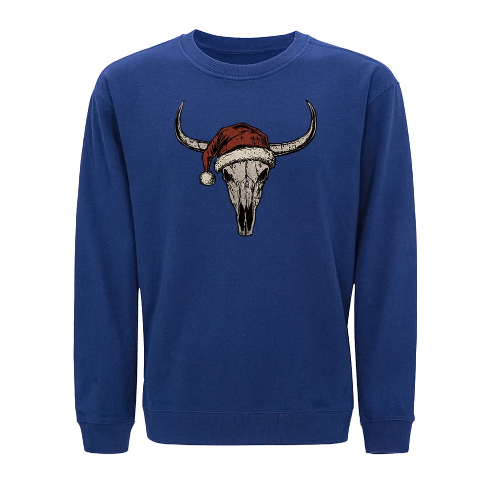 Sweatshirt med juloksehodeskall - Norday SE