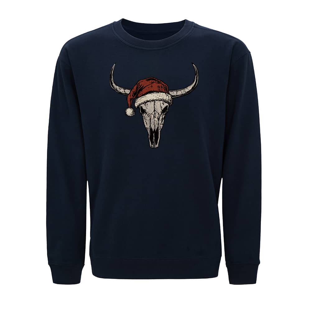Sweatshirt med juleoksehode - Norday SE