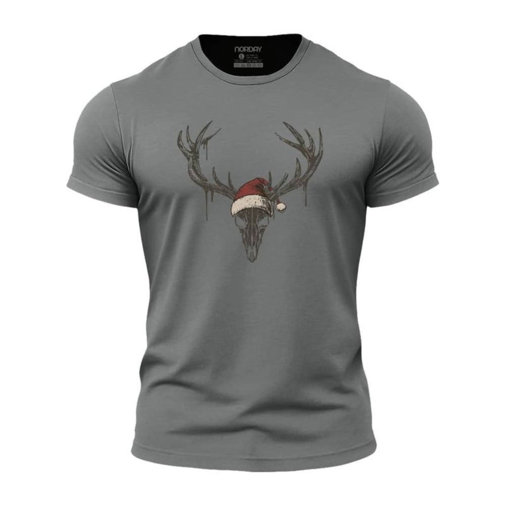 Christmas Elk Skull Athletic Quick - Dry T-Shirt - Norday SE