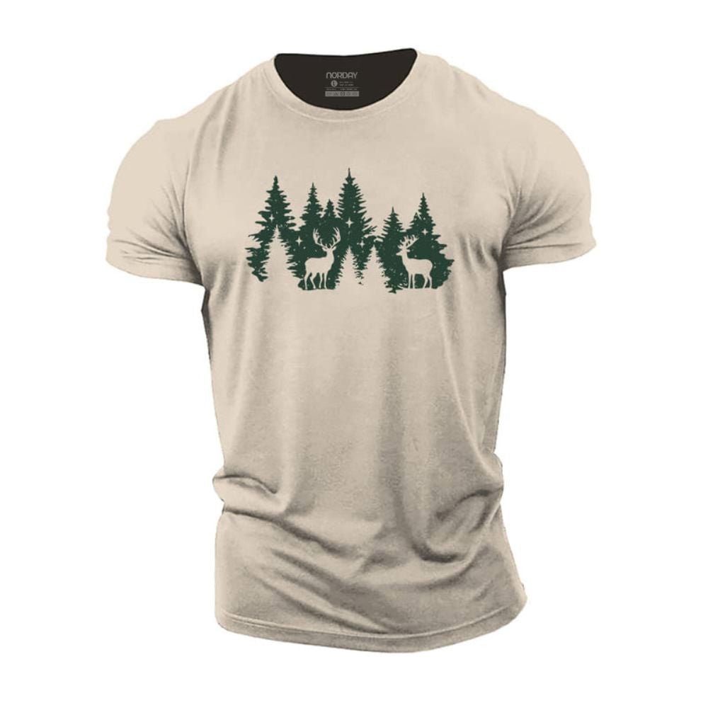 Christmas Forest Deer T-Shirt - Norday SE