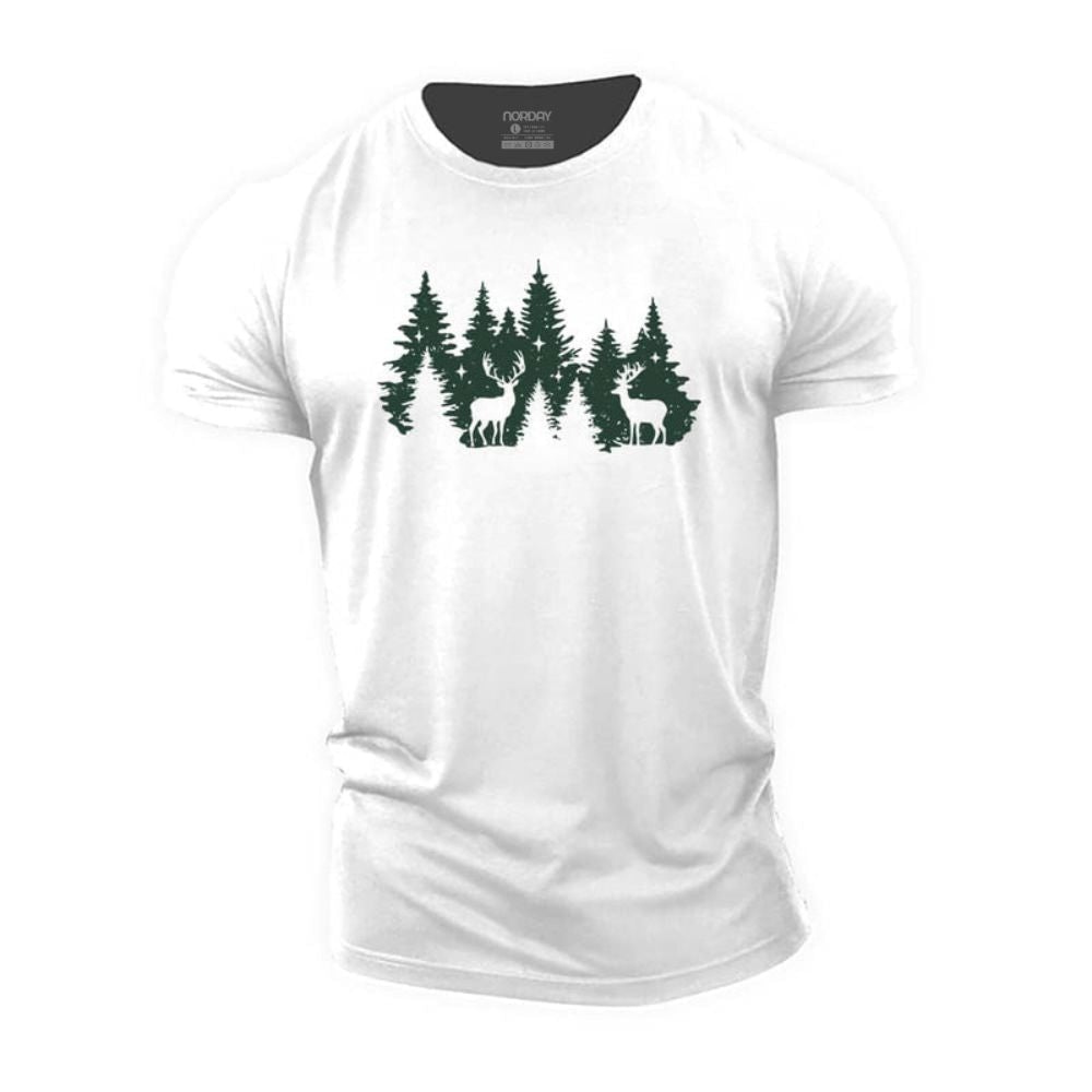 Christmas Forest Deer T-Shirt - Norday SE