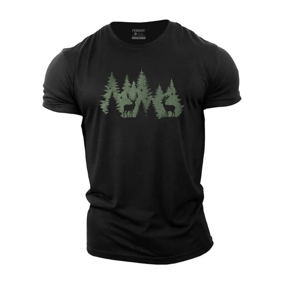 Christmas Forest Deer T-Shirt - Norday SE