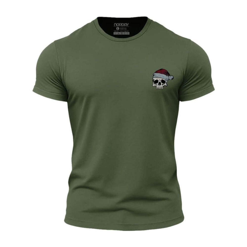 Christmas Hat Skull Athletic Quick - Dry T-Shirt - Norday SE