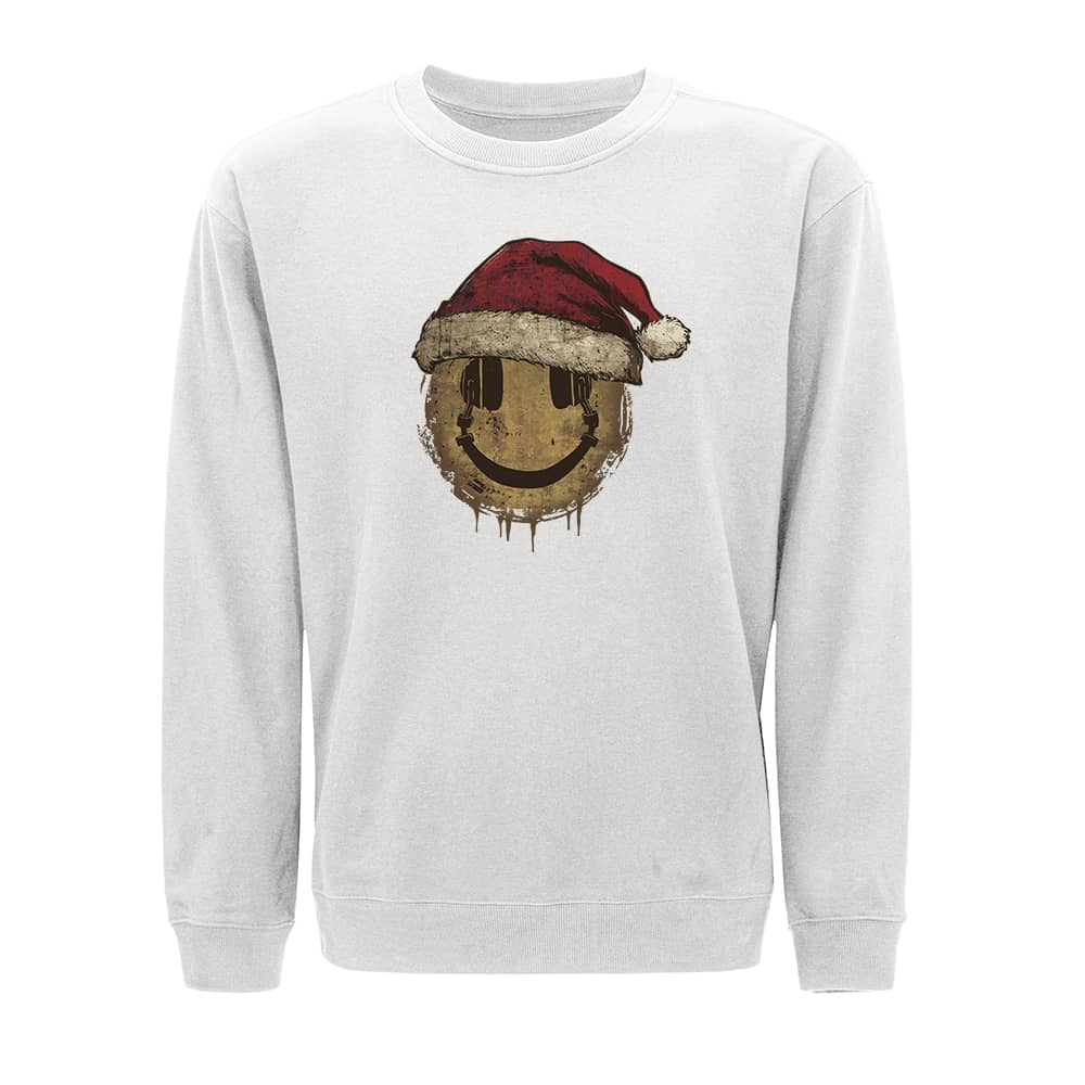 Julehodetelefon-smiley sweatshirt - Norday SE