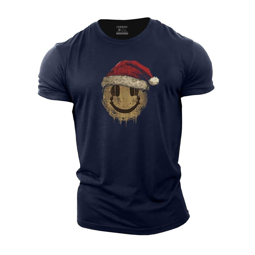 Jul Hodetelefoner Smiley T-skjorte - Norday SE