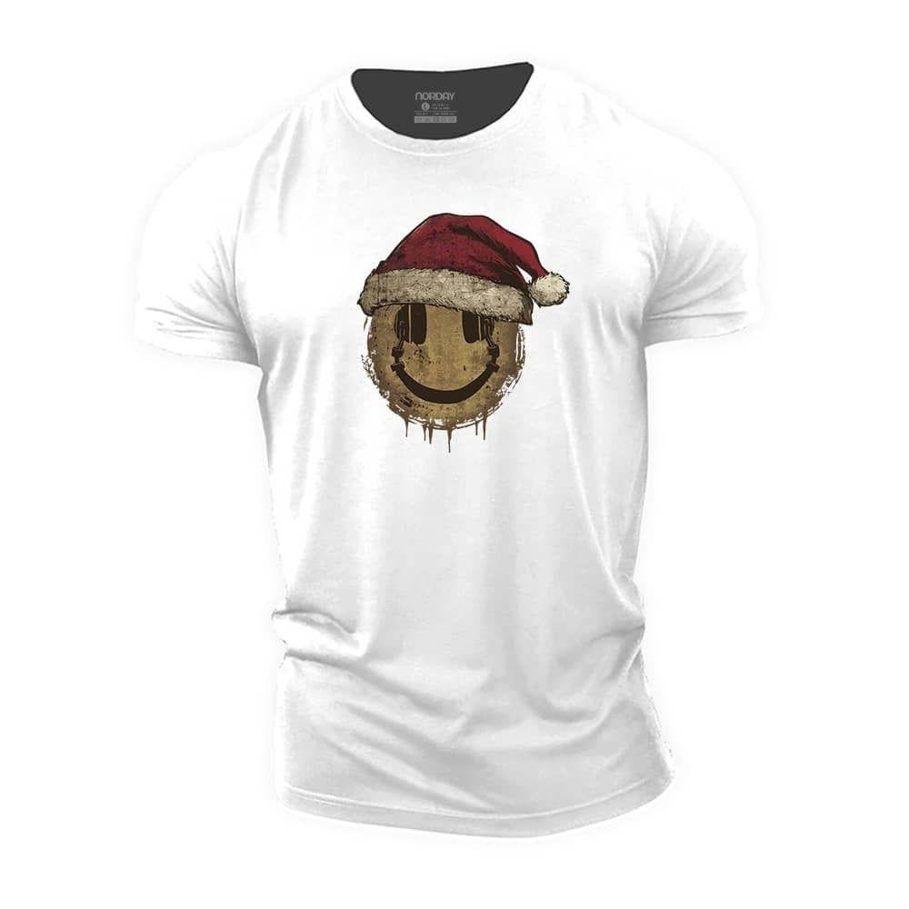 Julehodetelefoner smiley T-skjorte - Norday SE