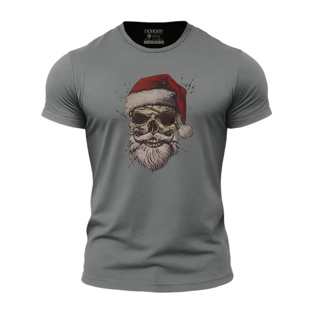 Christmas Pirate Skull Athletic Quick - Dry T-Shirt - Norday SE