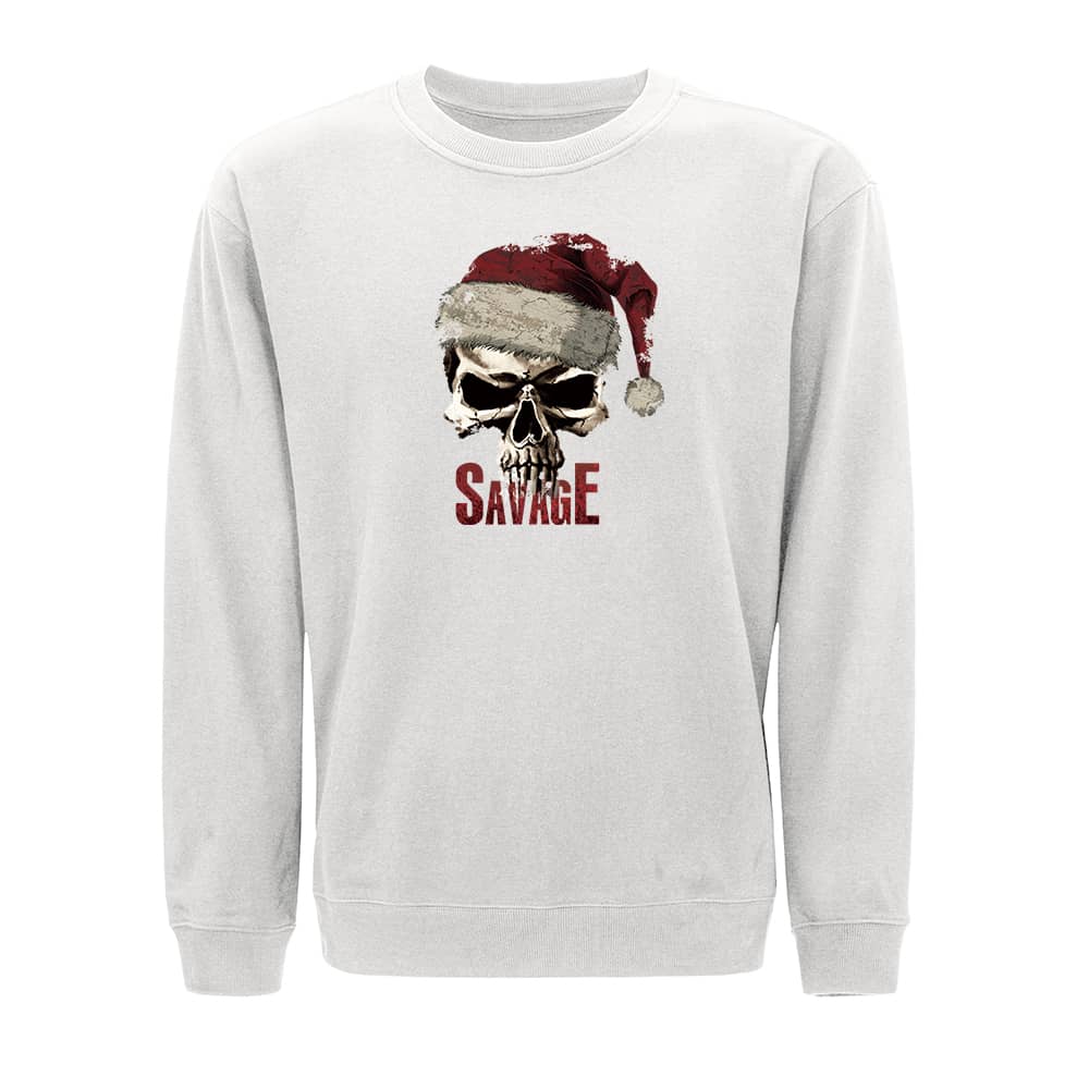 Jul-sweatshirt med vill skalle - Norday SE