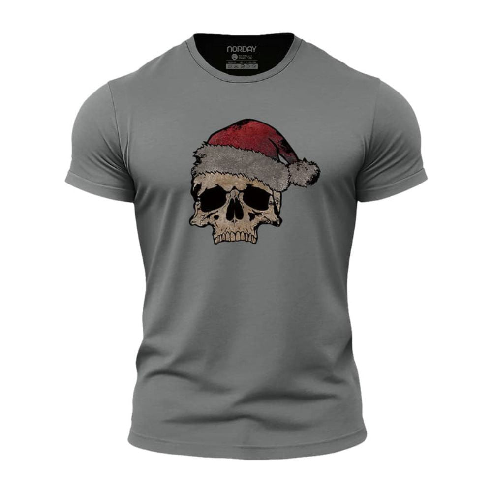 Christmas Skull Athletic Quick - Dry T-Shirt - Norday SE