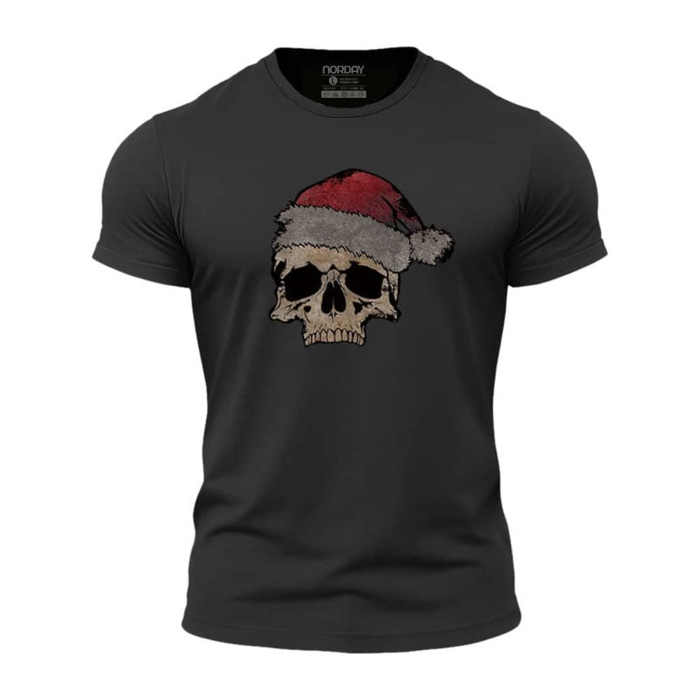 Christmas Skull Athletic Quick - Dry T-Shirt - Norday SE
