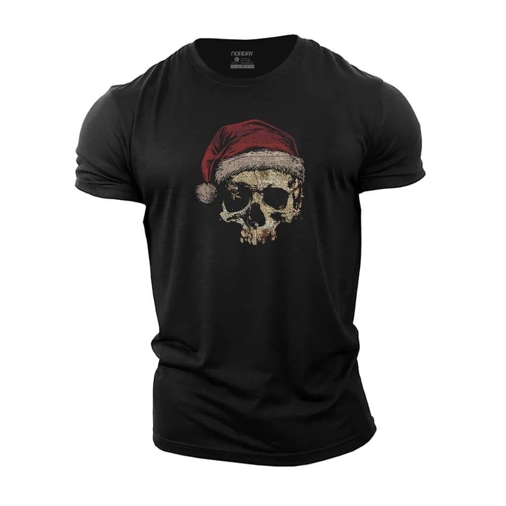 Christmas Skull Newspaper T-Shirt - Norday SE