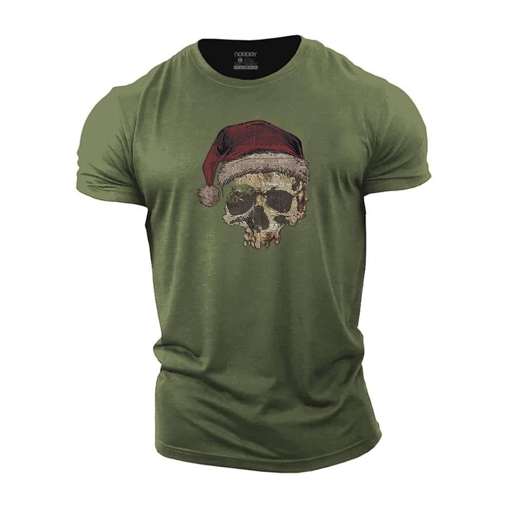 Christmas Skull Newspaper T-Shirt - Norday SE