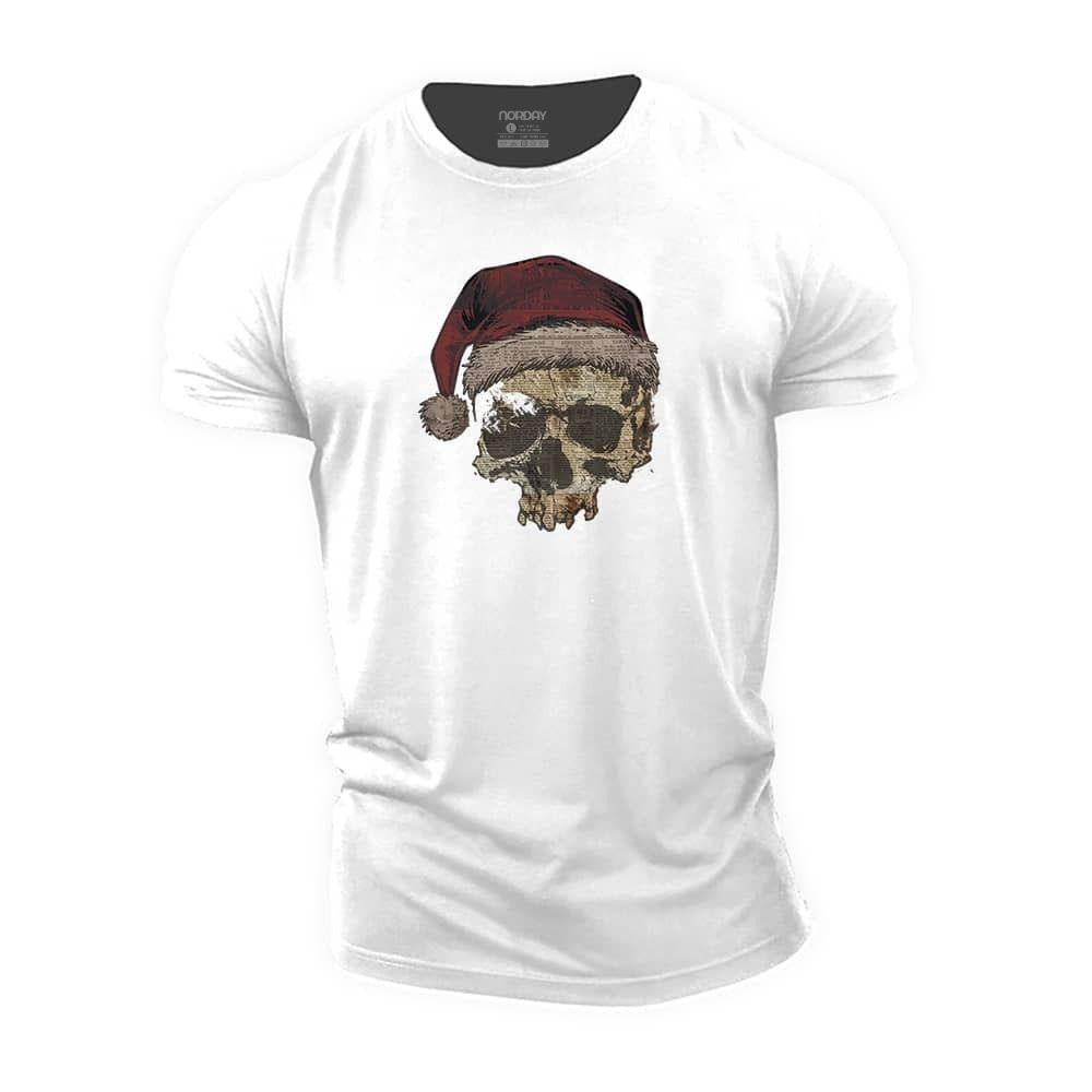 Christmas Skull Newspaper T-Shirt - Norday SE