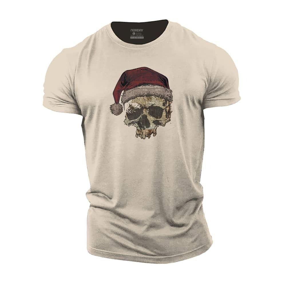 Christmas Skull Newspaper T-Shirt - Norday SE