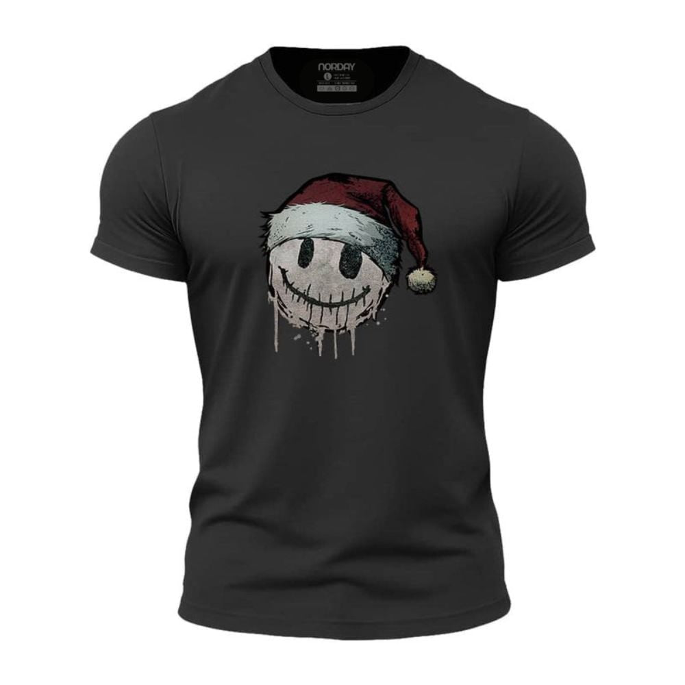 Christmas Smiley Athletic Quick - Dry T-Shirt - Norday SE