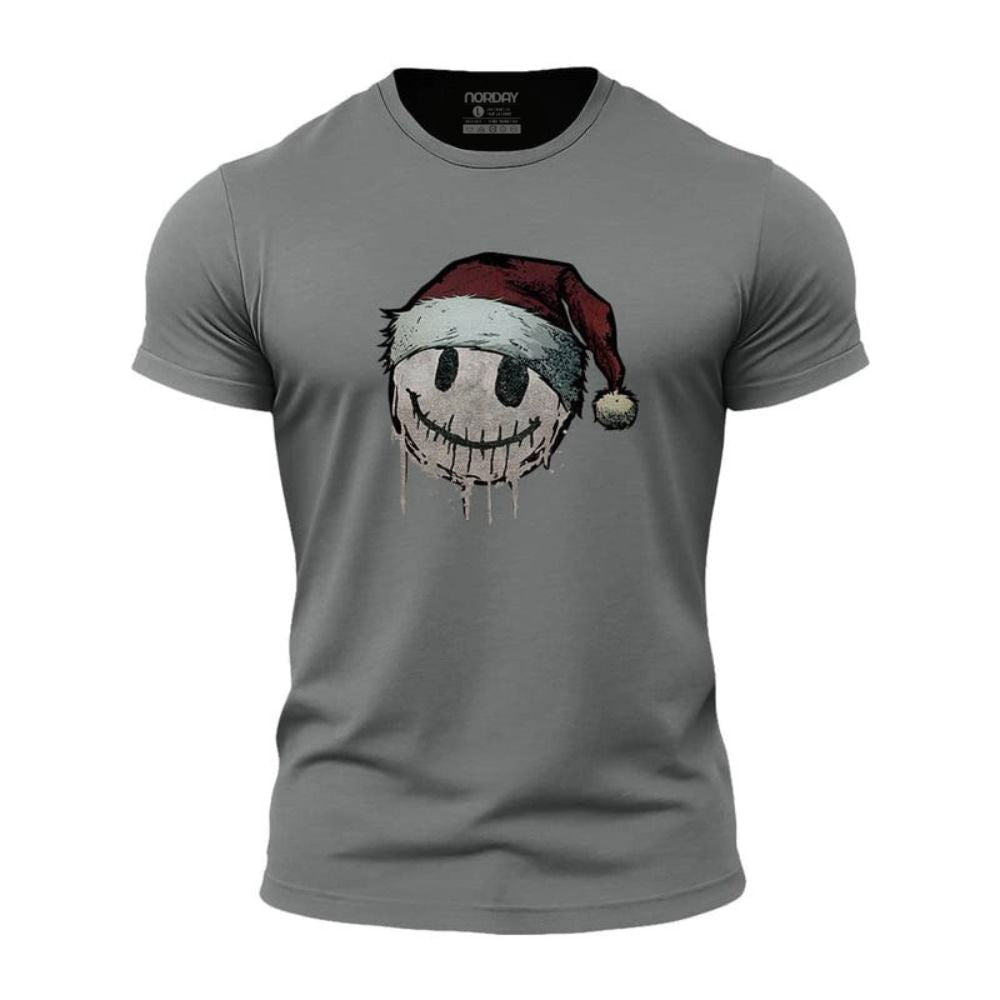Christmas Smiley Athletic Quick - Dry T-Shirt - Norday SE
