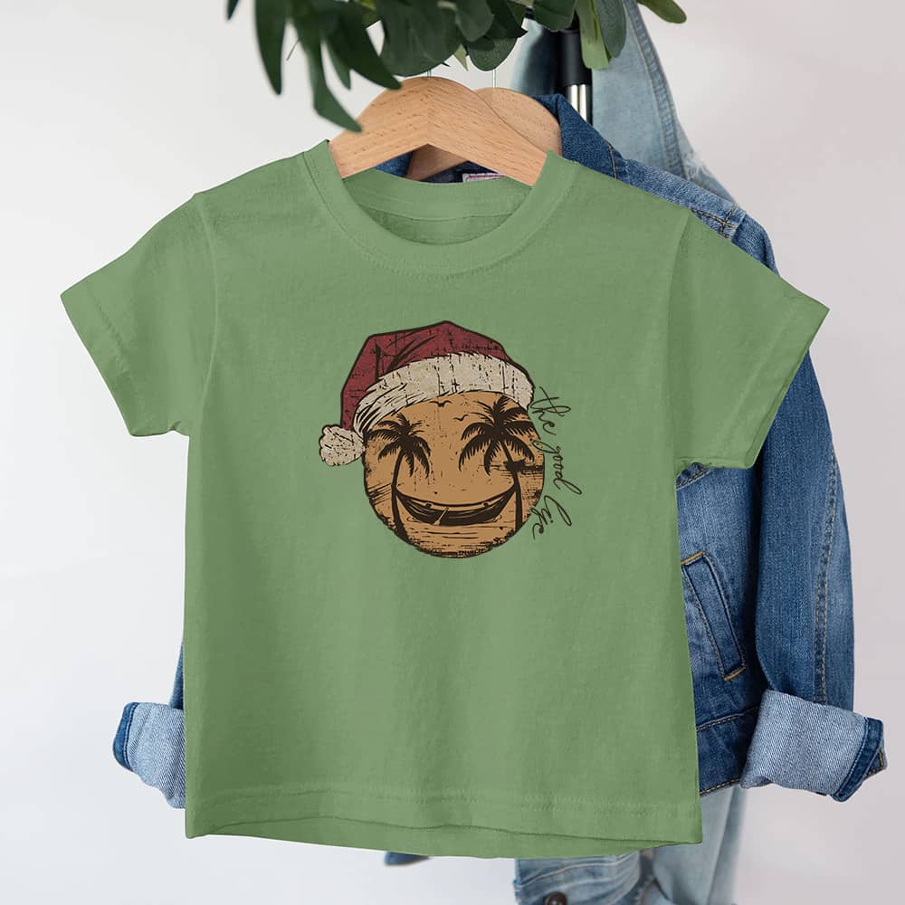 Jul Smiley Palme Barn T-skjorte - Norday SE