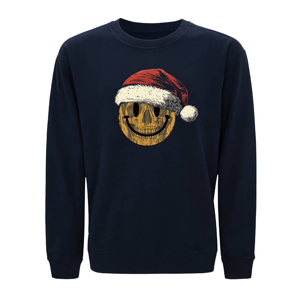 Jule Sweatshirt med smilende hodeskall - Norday SE