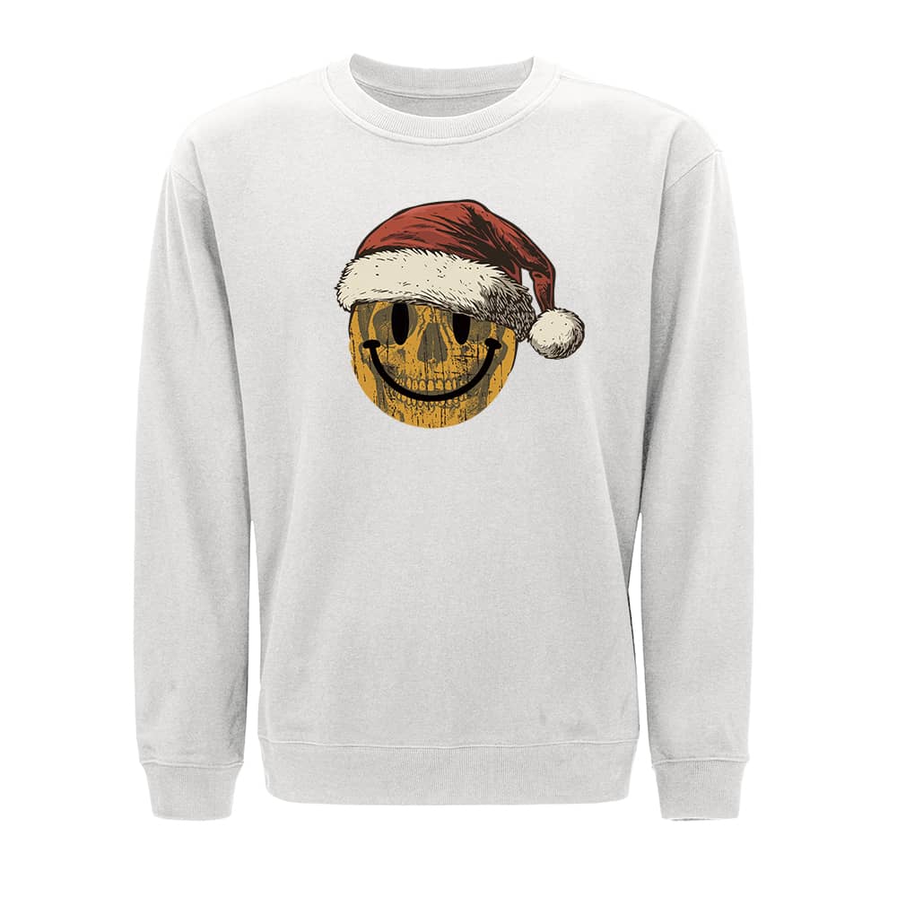 Jule Sweatshirt med smilende skalle - Norday SE