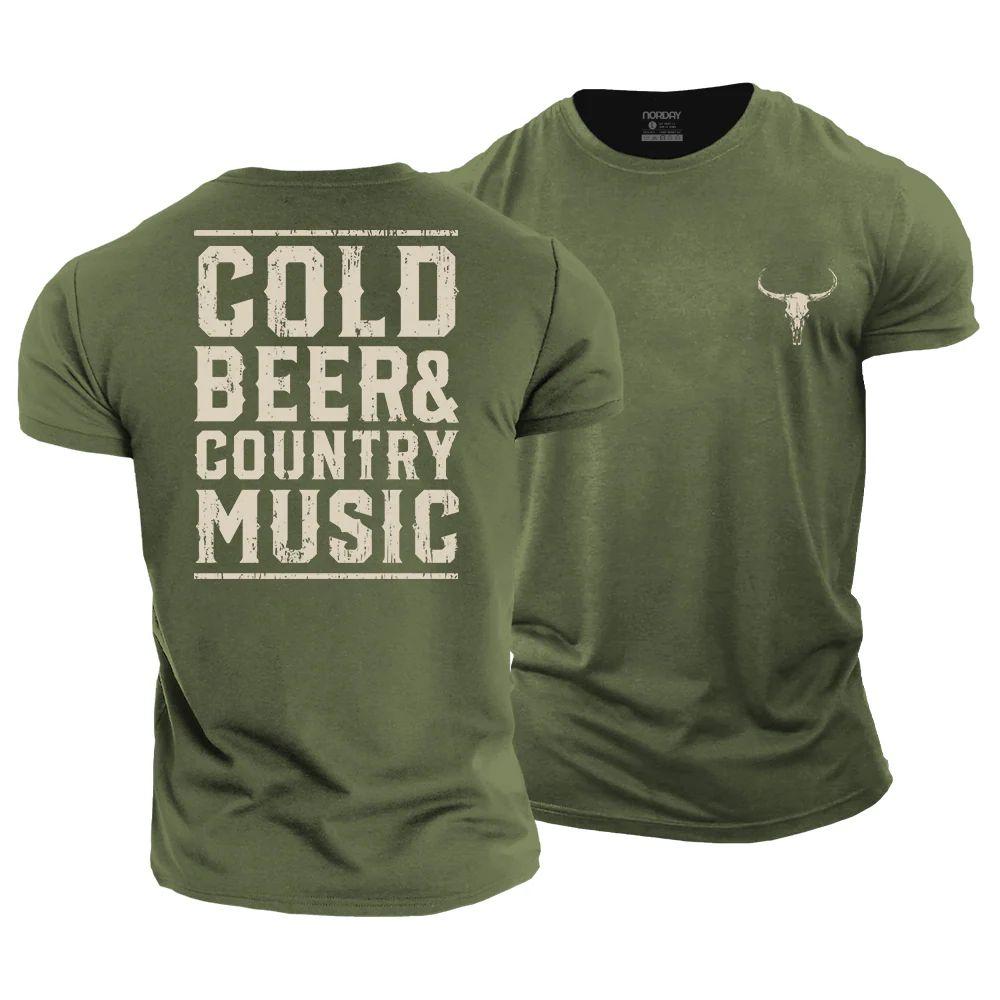 Cold Beer and Country Music T-Shirt - Norday SE