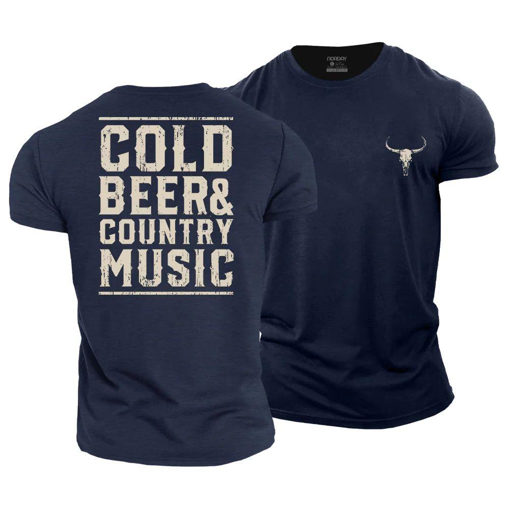 Cold Beer and Country Music T-Shirt - Norday SE