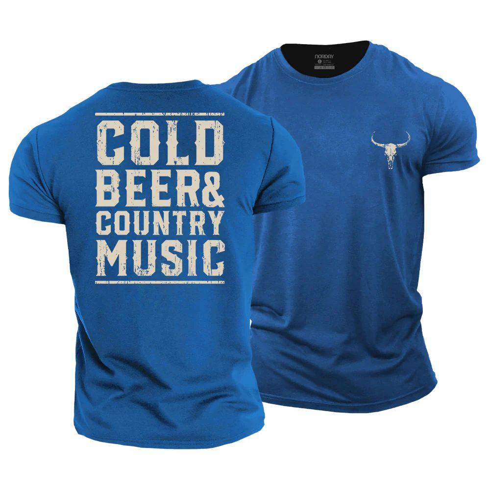 Cold Beer and Country Music T-Shirt - Norday SE
