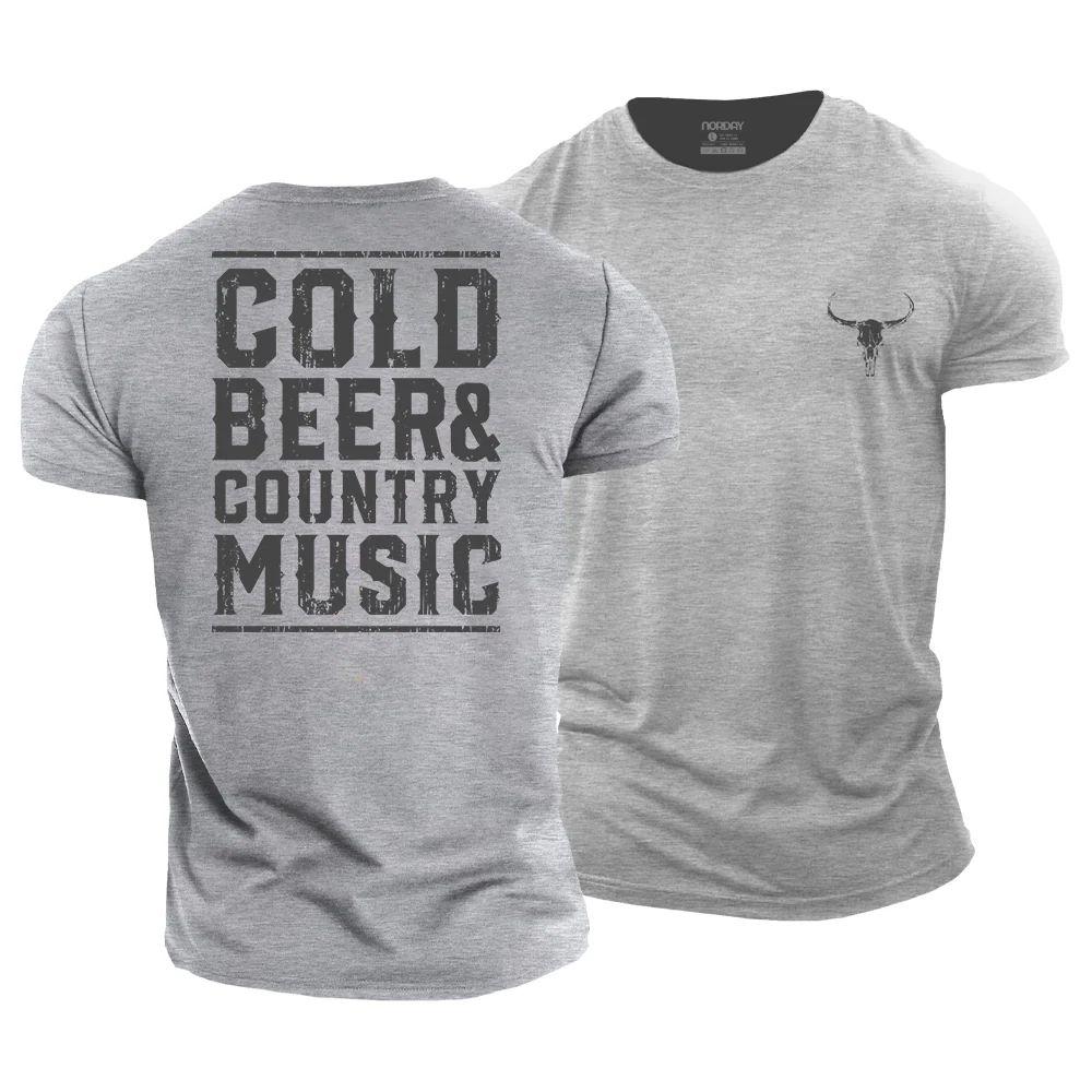 Cold Beer and Country Music T-Shirt - Norday SE