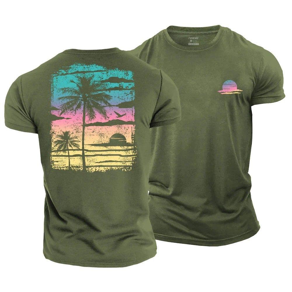 Colorful Palm Poster T-Shirt - Norday SE