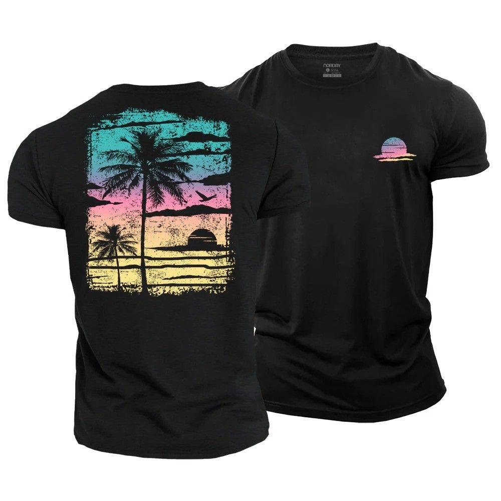 Colorful Palm Poster T-Shirt - Norday SE