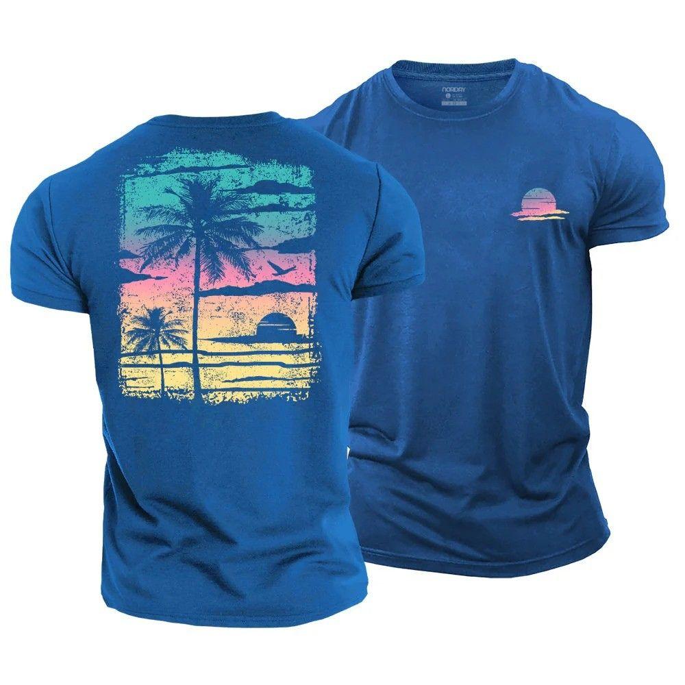 Colorful Palm Poster T-Shirt - Norday SE