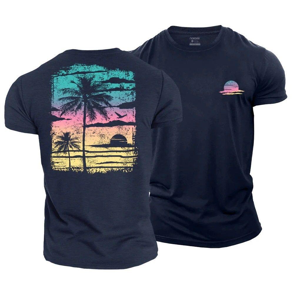 Colorful Palm Poster T-Shirt - Norday SE