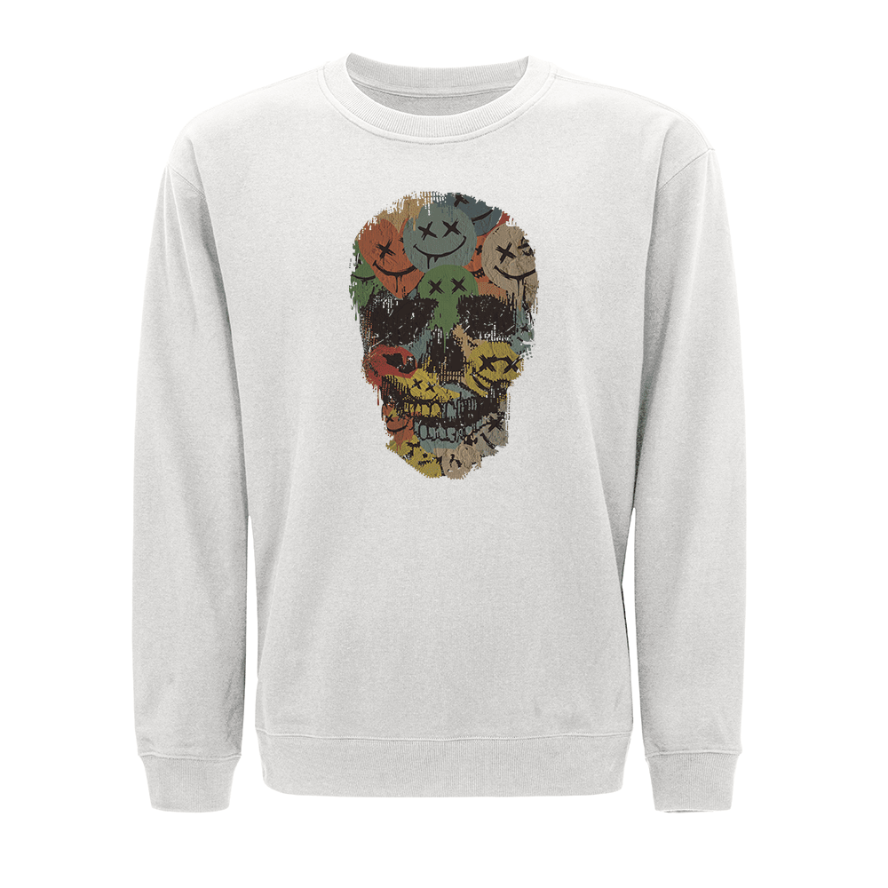 Fargerlig Smiley Skjelett Sweatshirt - Norday SE