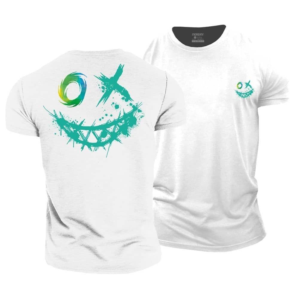 Kult fargefylte smiley T-skjorte - Norday SE